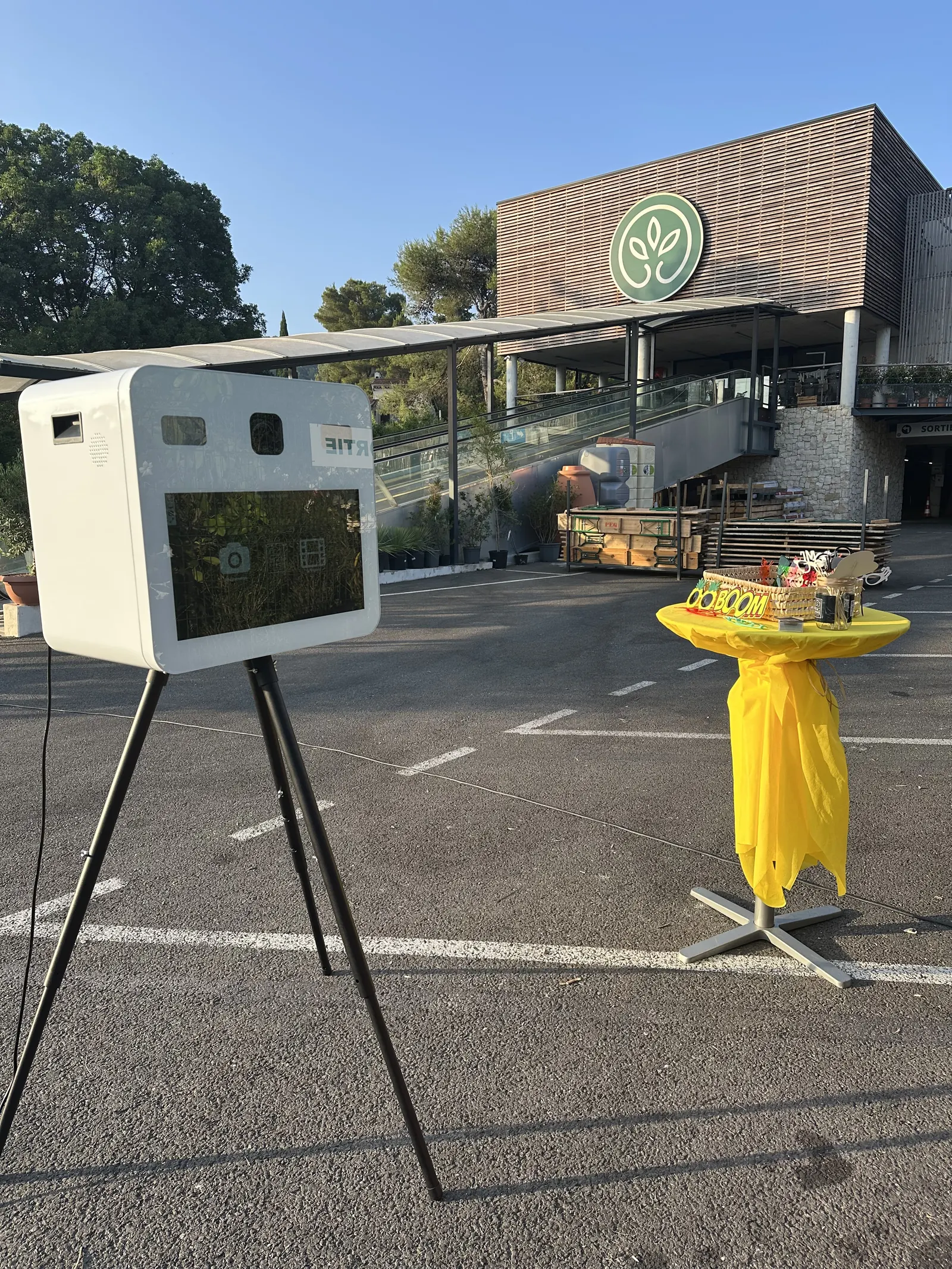 Photobooth EGC Events installé en extérieur